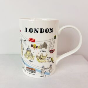 Alice Tait 2008 London Map Mug Collectible England Coffee Tea Cup Buckingham EUC